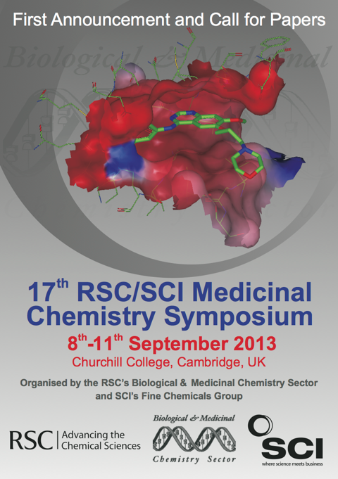 First announcement - 17th Cambridge MedChem